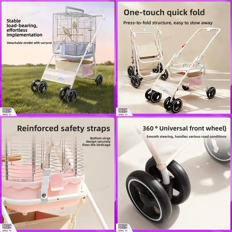 Passeggino Pieghevole Leggero  - Pet Stroller Carrier recensione e prezzo