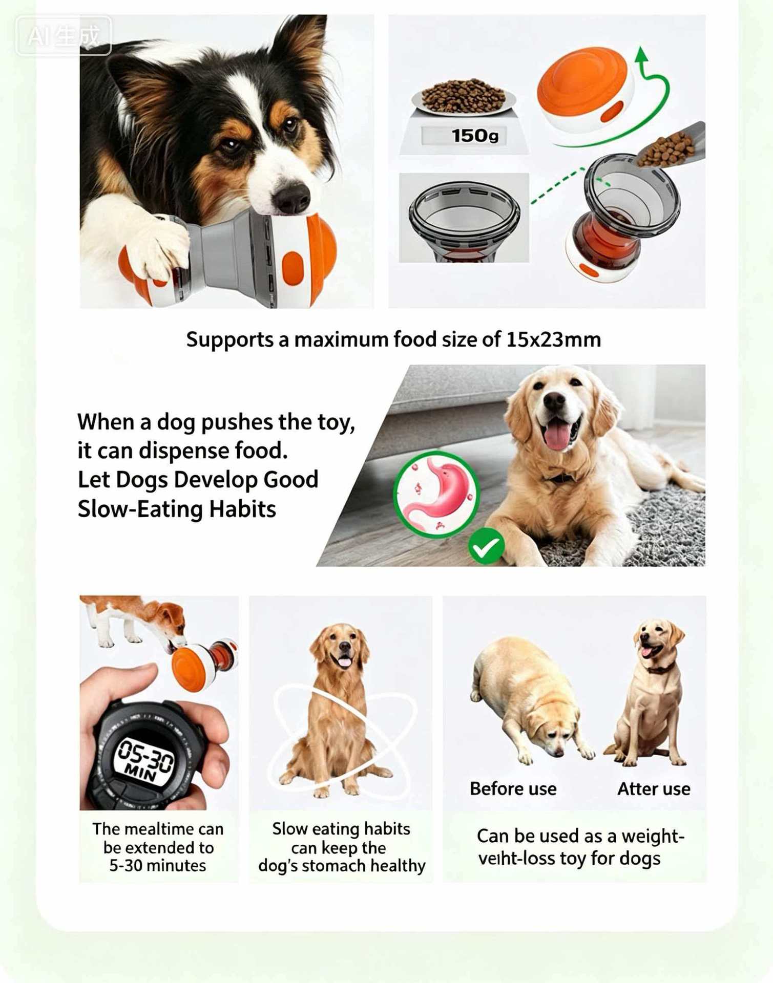 Giocattolo a Sfera Resistente  - Dog Treat Puzzle Toy recensione e prezzo