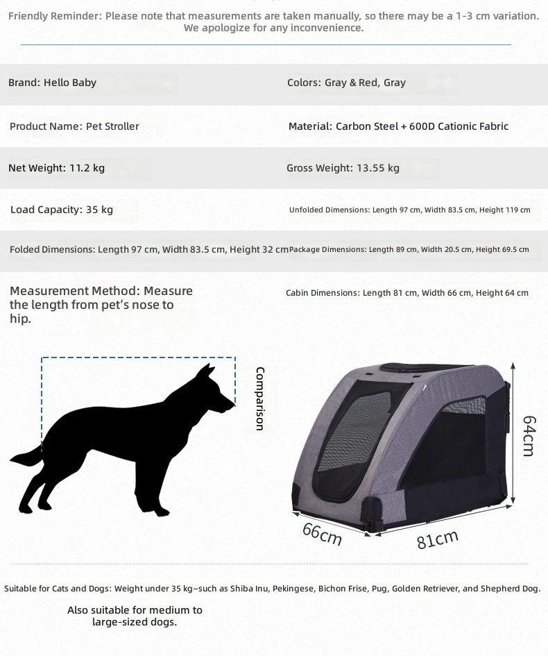 Passeggino per Animali Domesti - Pet Stroller Carrier recensione e prezzo